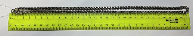 Серебряная цепь с плетением Бисмарк (33827669) 2