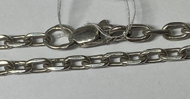 Серебряная цепь с плетением Якорное (33310751) 0