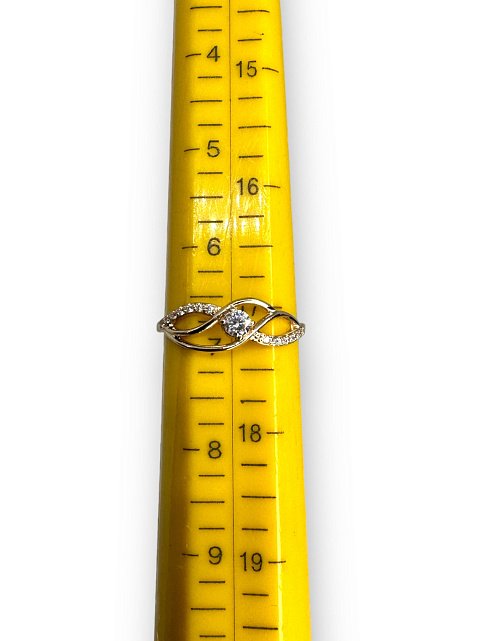 Кольцо из красного золота с цирконием (30633821) 3