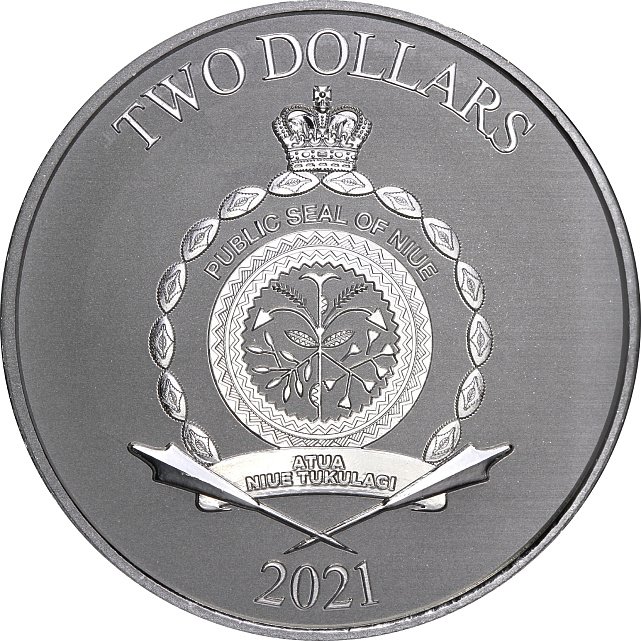 Серебряная монета 1oz Звездные Войны: Монета Галактической Империи 2 доллара 2021 Ниуэ (29128006) 5