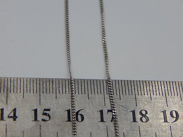 Серебряная цепь с плетением панцирное (30501656) 2