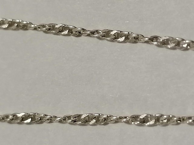 Срібна цепочка з плетінням панцирне (32782319) 0