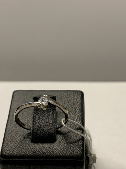 Серебряное кольцо с цирконием (30514220) 2