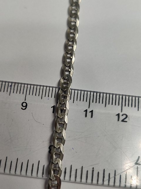 Серебряная цепь с плетением Морское якорное (33372198) 1