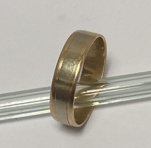 Обручальное кольцо из красного и белого золота (33784980) 0