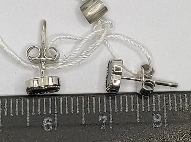 Срібні сережки з оніксом (33688456) 3