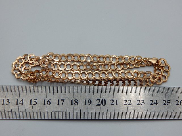 Цепь из красного золота с плетением Фантазийное (32870444)  3