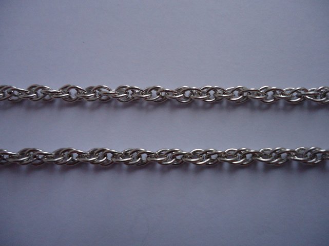 Серебряная цепь с плетением Кордовое (32495701) 2