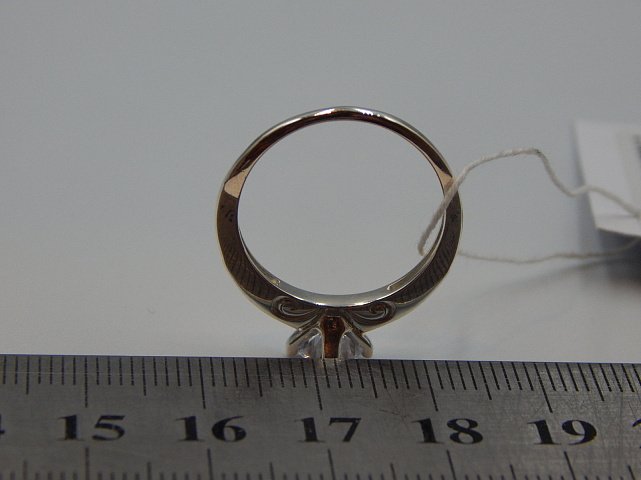 Серебряное кольцо с цирконием (32886617) 4
