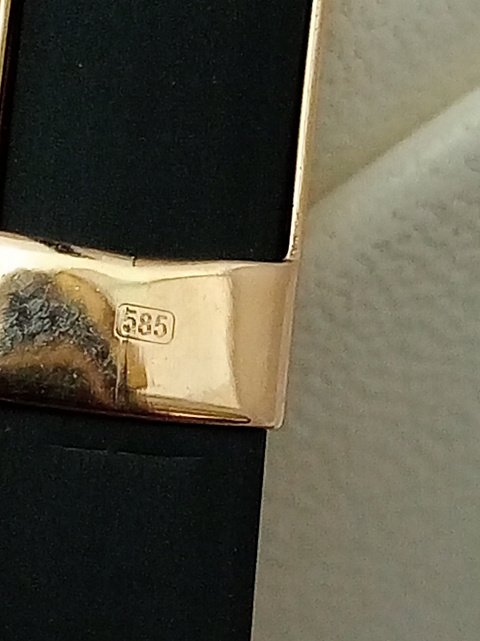 Каучуковий браслет із золотою вставкою (33196593) 2