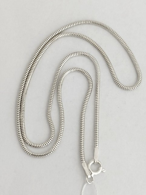 Серебряная цепь с плетением Снейк (33594879) 2