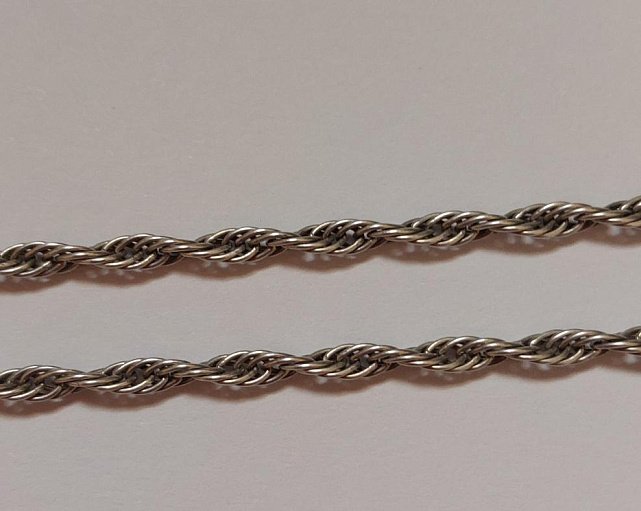 Серебряная цепь с плетением Кордовое (33699811) 3