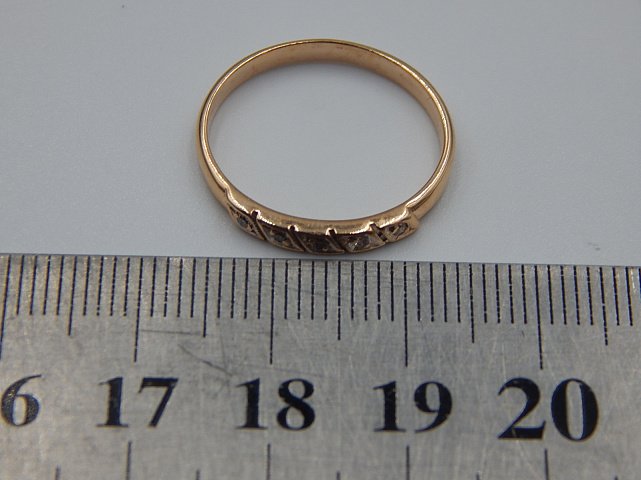 Кольцо из красного и белого золота с бриллиантом (-ми) (31541201) 5