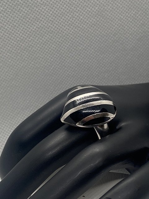 Серебряное кольцо с эмалью (31704738) 6