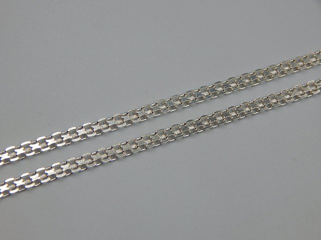 Срібний ланцюг з плетінням Фантазійне (32277402) 1