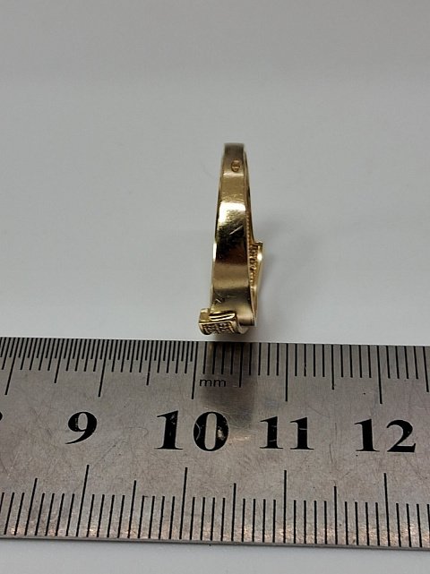 Кольцо из желтого золота с цирконием (32297590) 5