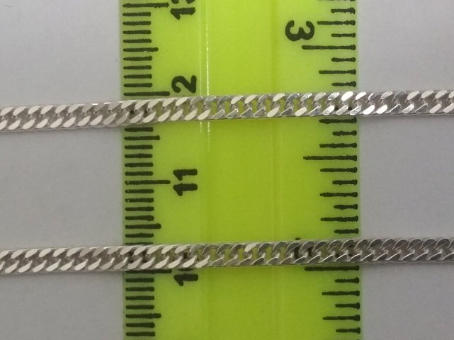 Серебряная цепь с плетением панцирное (30554899) 1