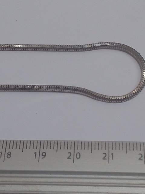 Серебряная цепь с плетением Снейк (30519085) 1