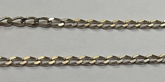 Серебряная цепь с плетением панцирное (31831766) 0