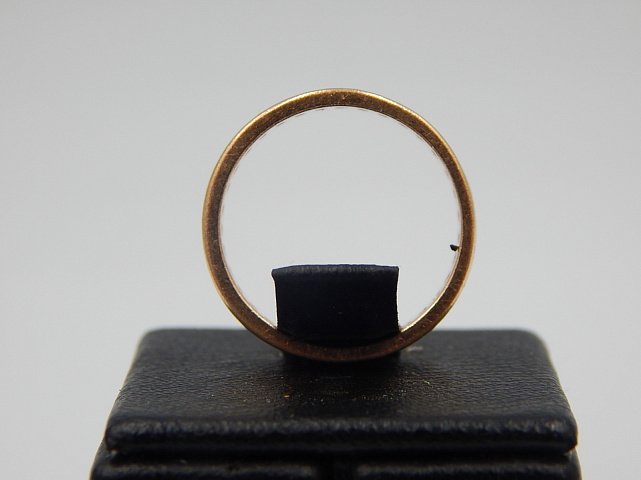 Обручальное кольцо из красного золота с цирконием (32376566) 4