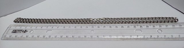Срібний ланцюг із плетінням Бісмарк (33720880) 2
