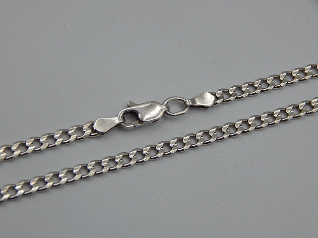 Срібний ланцюг з плетінням панцирне (32113845) 0