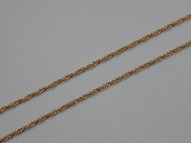 Ланцюжок з жовтого золота з плетінням сінгапур (31287363) 1
