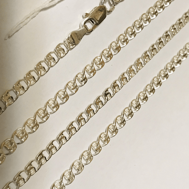 Срібний ланцюг із плетінням Лав (32241934) 0