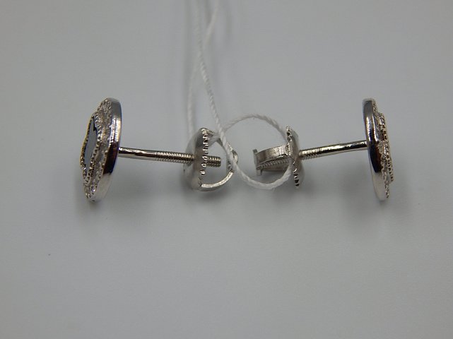 Серебряные серьги с цирконием (33141862) 4