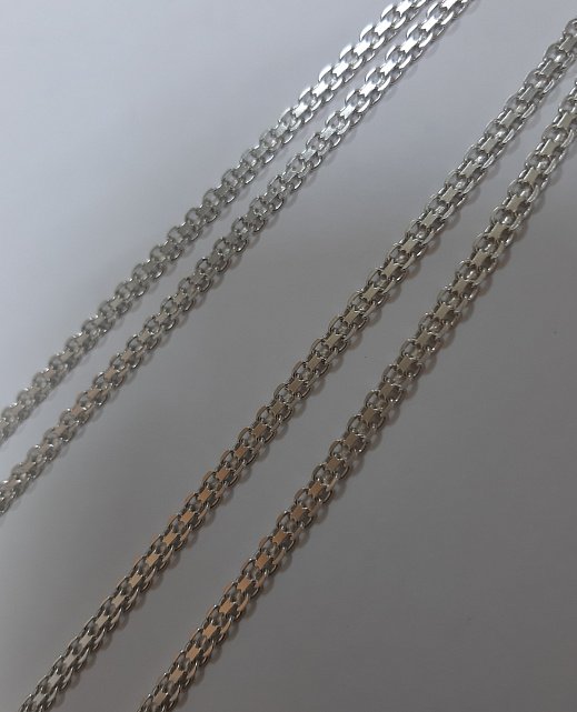 Серебряная цепь с плетением Фантазийное (32390631) 3