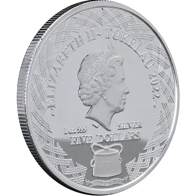 Серебряная монета 1oz Совы: Австралийские Маски 5 долларов 2022 Токелау (29244009) 6