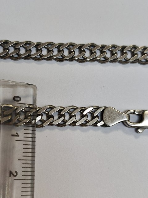 Серебряная цепь с плетением Ромб (33797989) 2
