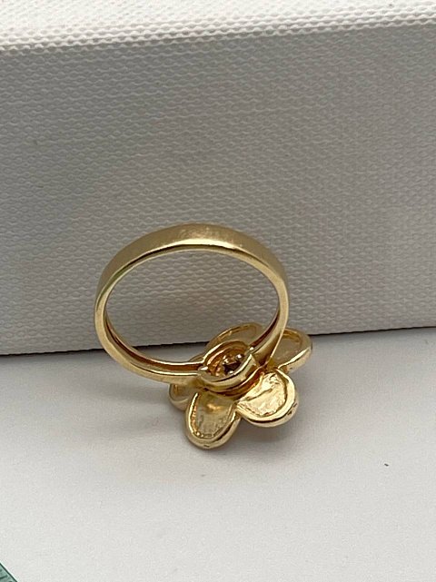 Кольцо из желтого и белого золота с цирконием (30606798)  8