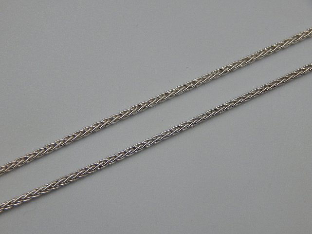 Срібний ланцюг з плетінням Колосок (32202745) 1