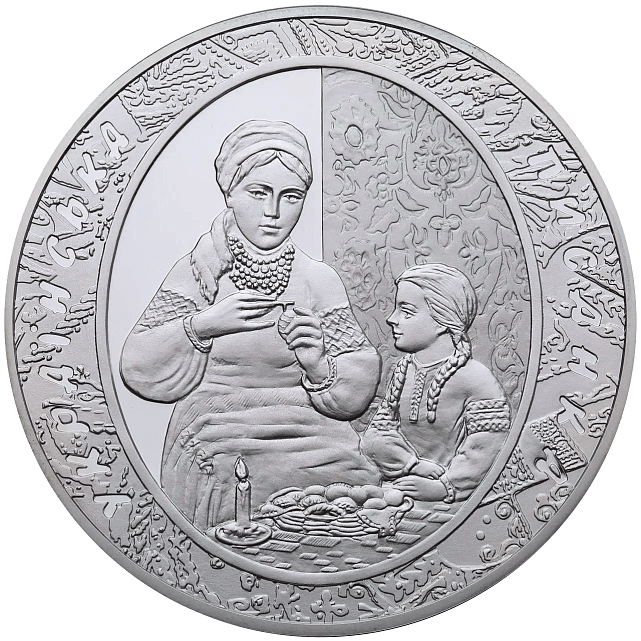 Серебряная монета 2oz Украинская Писанка 20 гривен 2009 Украина (33214256) 0