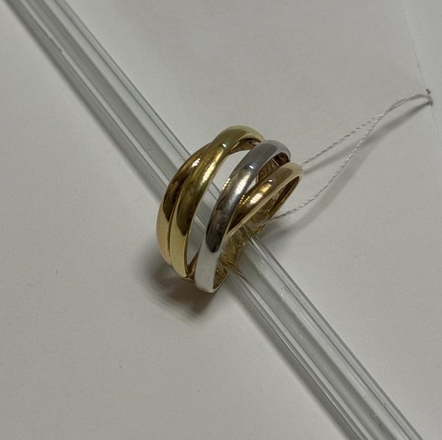 Кольцо из желтого и белого золота (33734649) 3