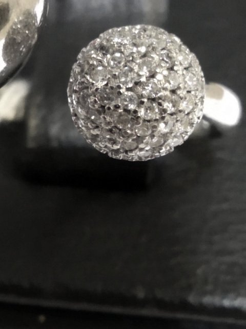 Серебряное кольцо с цирконием (33056018) 7