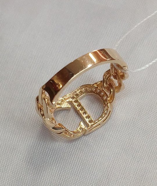 Кольцо из красного золота с цирконием (33914242)  4