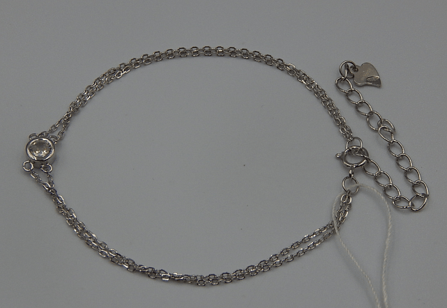 Серебряный браслет с цирконием (31647520) 0