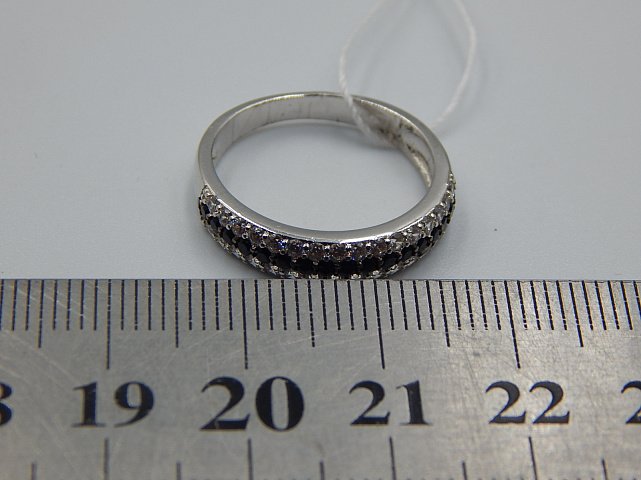 Серебряное кольцо с цирконием (30829186) 3