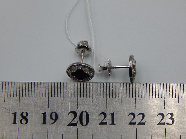 Серебряные серьги с цирконием (33141862) 5
