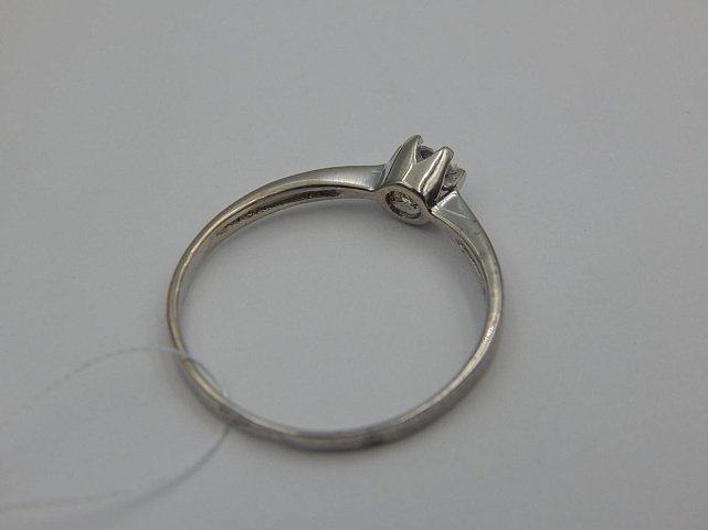 Серебряное кольцо с цирконием (30514896) 2