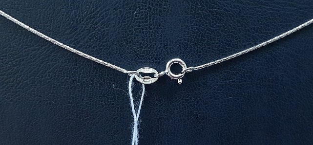 Серебряная цепь с плетением Снейк (30625858) 3