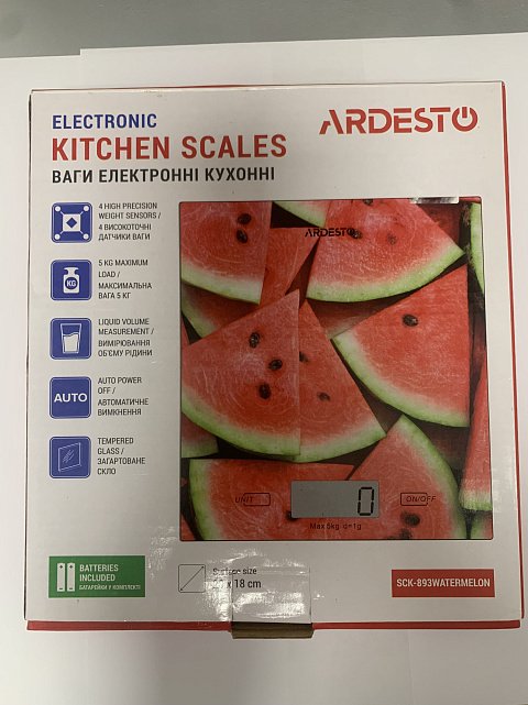 Весы кухонные электронные Ardesto SCK-893 4