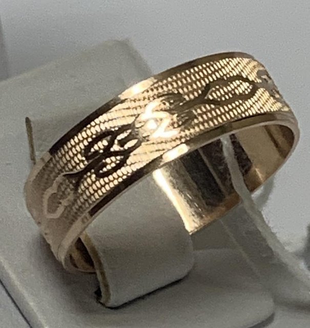 Обручальное кольцо из красного золота (32254220)  0