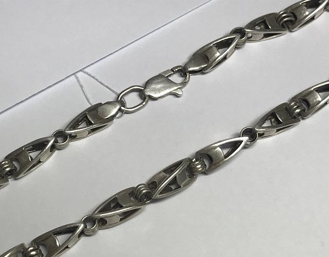 Серебряная цепь с плетением Фантазийное (33809959) 0