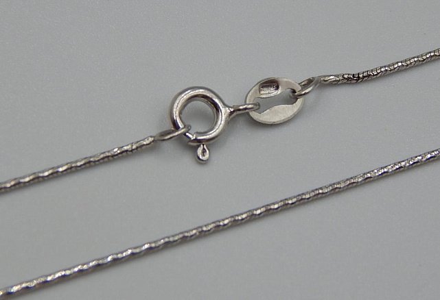 Серебряная цепь с плетением Снейк (30854215) 0