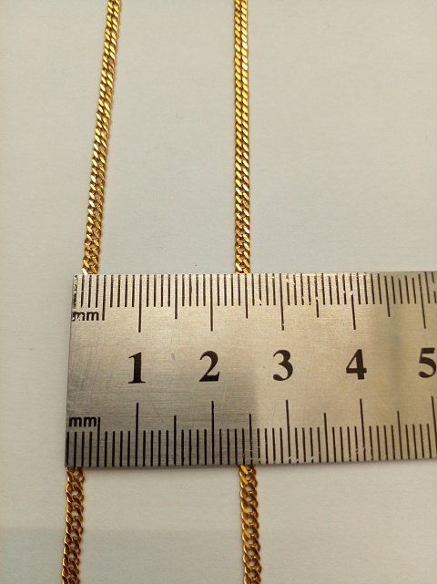 Ланцюжок з жовтого золота з плетінням панцирное (33752752) 3