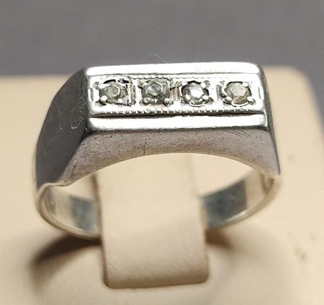 Срібний перстень із цирконієм (33372079) 0
