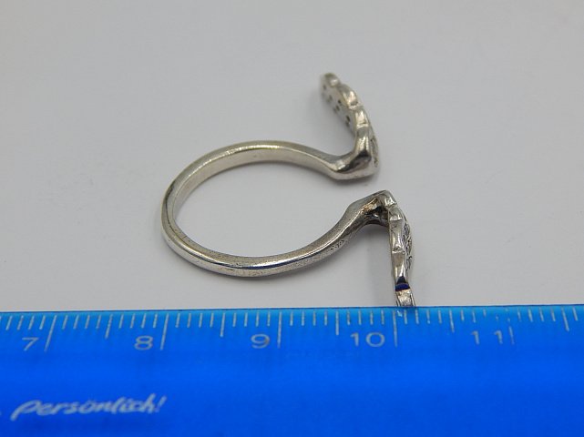 Серебряное кольцо с цирконием (24674286) 5